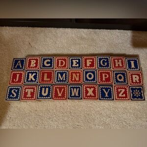 Land of Nod Alphabet Wooden Blocks